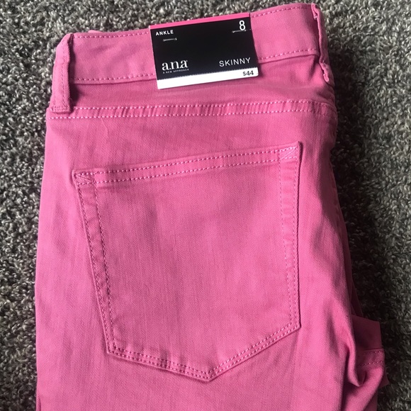a.n.a Denim - Pink Skinny Ana Ankle Jeans